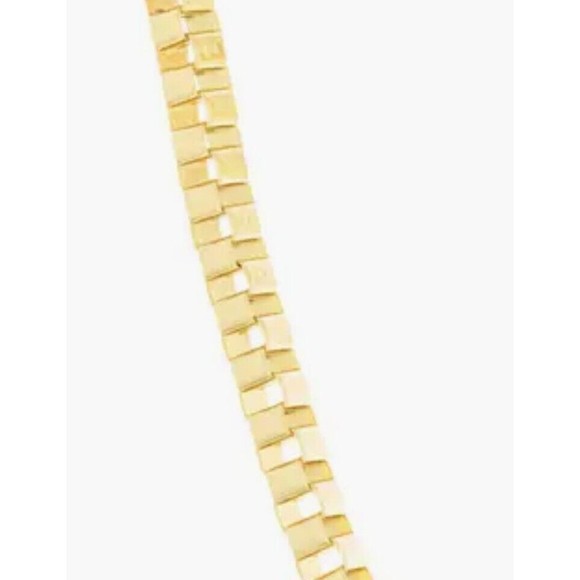 Area Star Men's 14K Gold Plated over Brass Box Chain Necklace Sustainable  New - Picture 3 of 8